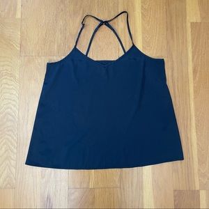 Hollister criss cross tank black